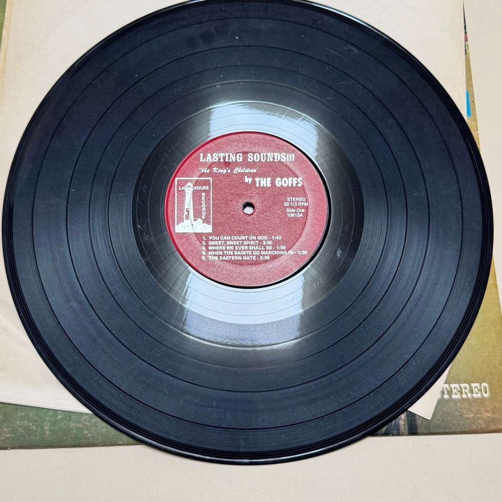 1971 Lighthouse Records Vinyl 33 LP The Goffs “Lasting Sounds!!” NO SLEEVE